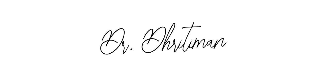 Use a signature maker to create a handwritten signature online. With this signature software, you can design (Bearetta-2O07w) your own signature for name Dr. Dhritiman. Dr. Dhritiman signature style 12 images and pictures png