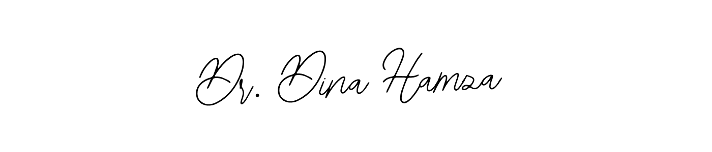 Similarly Bearetta-2O07w is the best handwritten signature design. Signature creator online .You can use it as an online autograph creator for name Dr. Dina Hamza. Dr. Dina Hamza signature style 12 images and pictures png