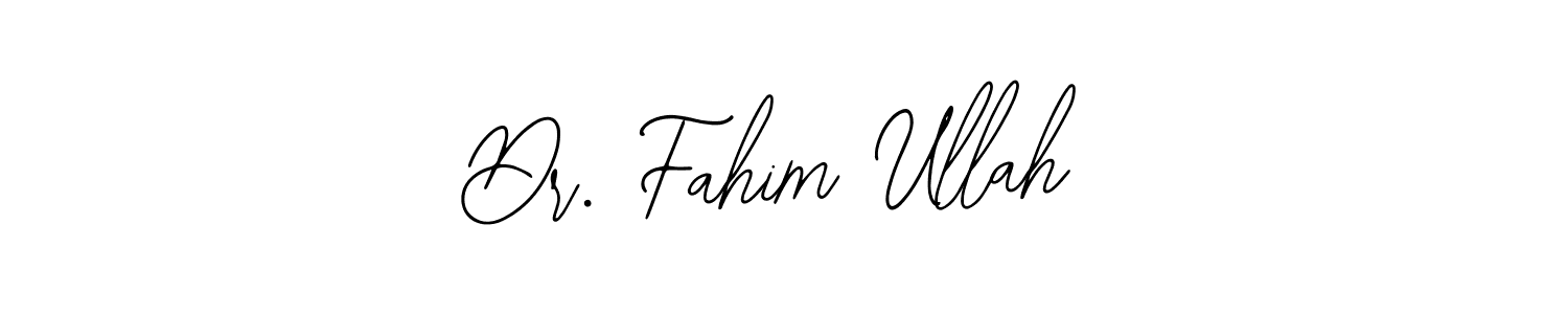 You should practise on your own different ways (Bearetta-2O07w) to write your name (Dr. Fahim Ullah) in signature. don't let someone else do it for you. Dr. Fahim Ullah signature style 12 images and pictures png