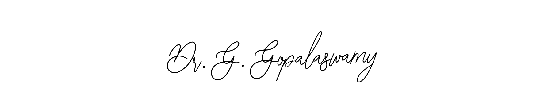 How to make Dr. G. Gopalaswamy signature? Bearetta-2O07w is a professional autograph style. Create handwritten signature for Dr. G. Gopalaswamy name. Dr. G. Gopalaswamy signature style 12 images and pictures png