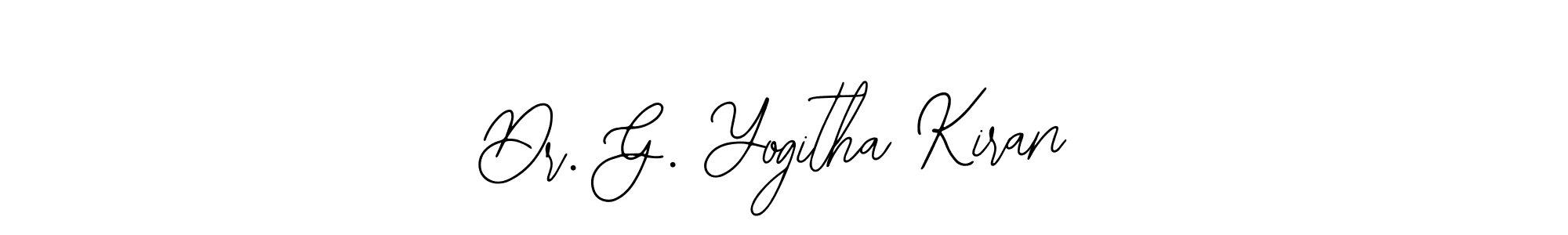 Design your own signature with our free online signature maker. With this signature software, you can create a handwritten (Bearetta-2O07w) signature for name Dr. G. Yogitha Kiran. Dr. G. Yogitha Kiran signature style 12 images and pictures png