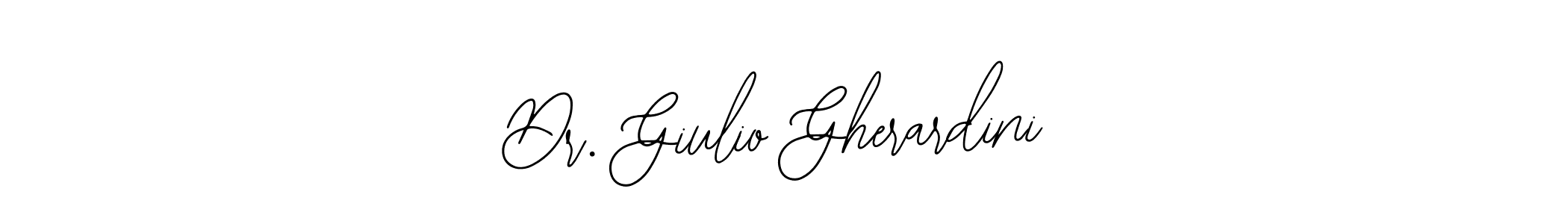 Use a signature maker to create a handwritten signature online. With this signature software, you can design (Bearetta-2O07w) your own signature for name Dr. Giulio Gherardini. Dr. Giulio Gherardini signature style 12 images and pictures png