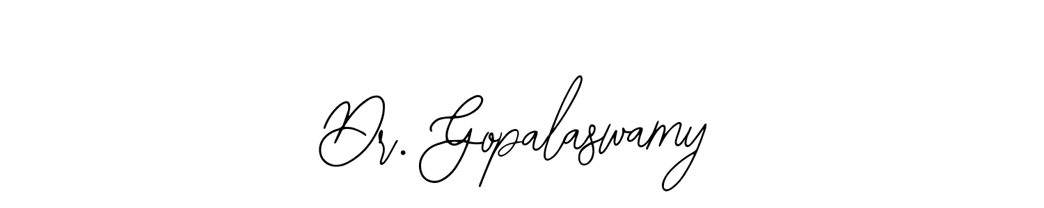 How to Draw Dr. Gopalaswamy signature style? Bearetta-2O07w is a latest design signature styles for name Dr. Gopalaswamy. Dr. Gopalaswamy signature style 12 images and pictures png