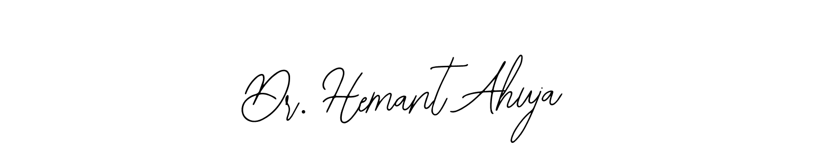 Design your own signature with our free online signature maker. With this signature software, you can create a handwritten (Bearetta-2O07w) signature for name Dr. Hemant Ahuja. Dr. Hemant Ahuja signature style 12 images and pictures png