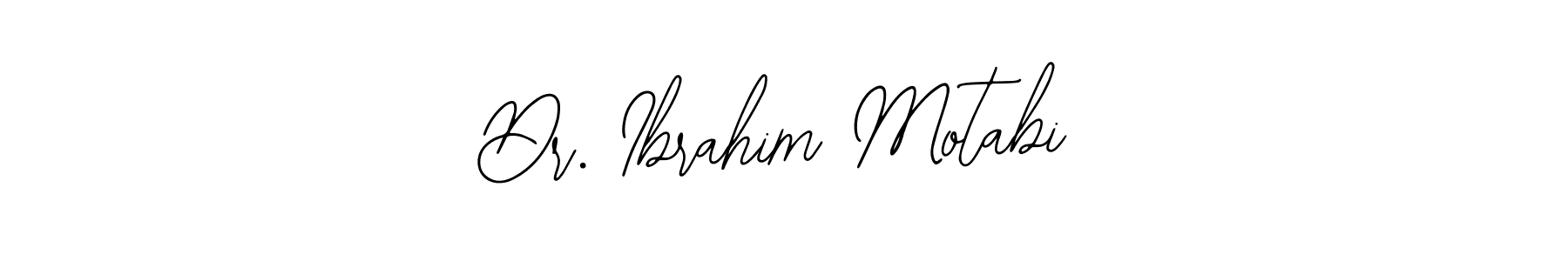 This is the best signature style for the Dr. Ibrahim Motabi name. Also you like these signature font (Bearetta-2O07w). Mix name signature. Dr. Ibrahim Motabi signature style 12 images and pictures png