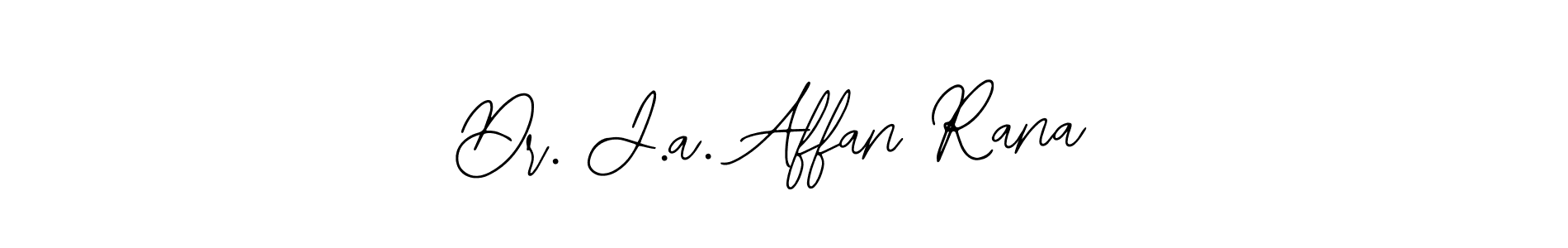 Also You can easily find your signature by using the search form. We will create Dr. J.a. Affan Rana name handwritten signature images for you free of cost using Bearetta-2O07w sign style. Dr. J.a. Affan Rana signature style 12 images and pictures png