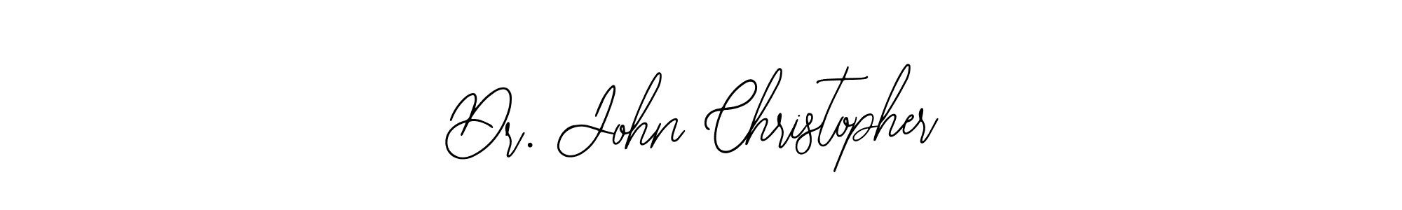 You should practise on your own different ways (Bearetta-2O07w) to write your name (Dr. John Christopher) in signature. don't let someone else do it for you. Dr. John Christopher signature style 12 images and pictures png