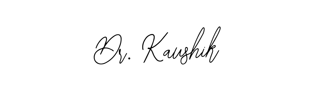 Use a signature maker to create a handwritten signature online. With this signature software, you can design (Bearetta-2O07w) your own signature for name Dr. Kaushik. Dr. Kaushik signature style 12 images and pictures png