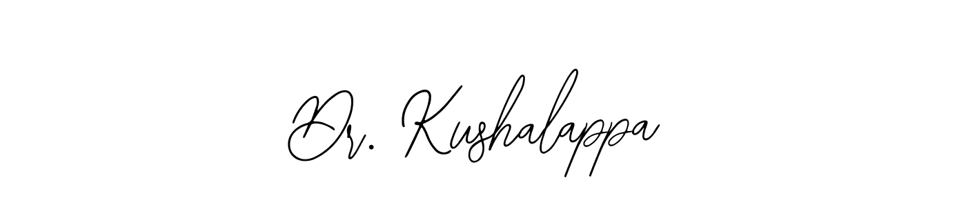 Also You can easily find your signature by using the search form. We will create Dr. Kushalappa name handwritten signature images for you free of cost using Bearetta-2O07w sign style. Dr. Kushalappa signature style 12 images and pictures png