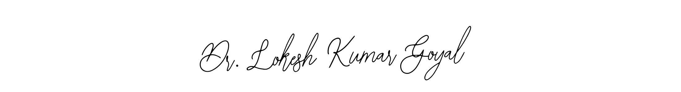 Create a beautiful signature design for name Dr. Lokesh Kumar Goyal. With this signature (Bearetta-2O07w) fonts, you can make a handwritten signature for free. Dr. Lokesh Kumar Goyal signature style 12 images and pictures png