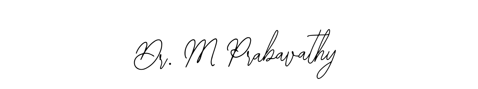 Design your own signature with our free online signature maker. With this signature software, you can create a handwritten (Bearetta-2O07w) signature for name Dr. M Prabavathy. Dr. M Prabavathy signature style 12 images and pictures png