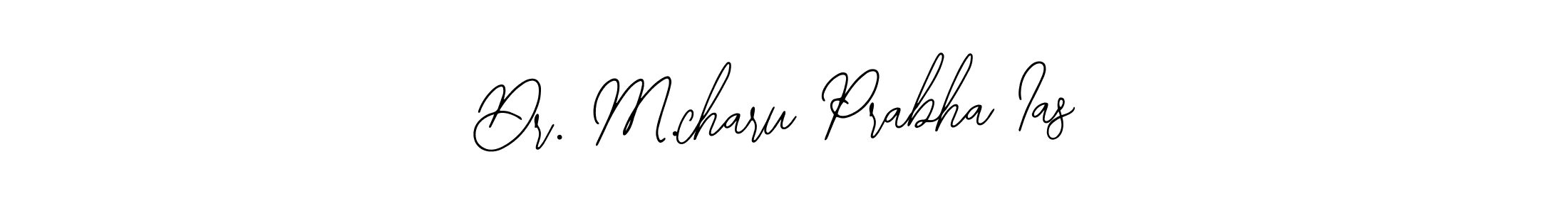 How to make Dr. M.charu Prabha Ias name signature. Use Bearetta-2O07w style for creating short signs online. This is the latest handwritten sign. Dr. M.charu Prabha Ias signature style 12 images and pictures png