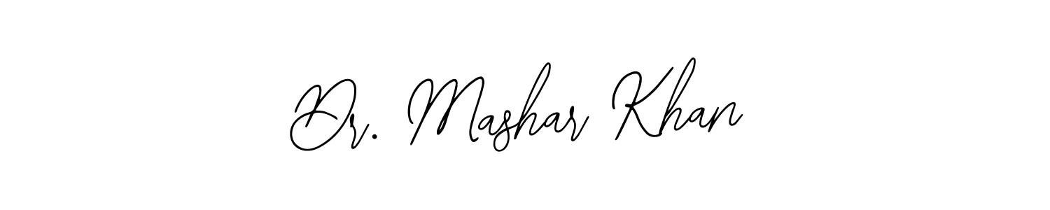 Create a beautiful signature design for name Dr. Mashar Khan. With this signature (Bearetta-2O07w) fonts, you can make a handwritten signature for free. Dr. Mashar Khan signature style 12 images and pictures png