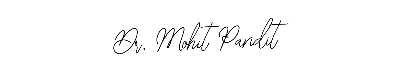 Use a signature maker to create a handwritten signature online. With this signature software, you can design (Bearetta-2O07w) your own signature for name Dr. Mohit Pandit. Dr. Mohit Pandit signature style 12 images and pictures png