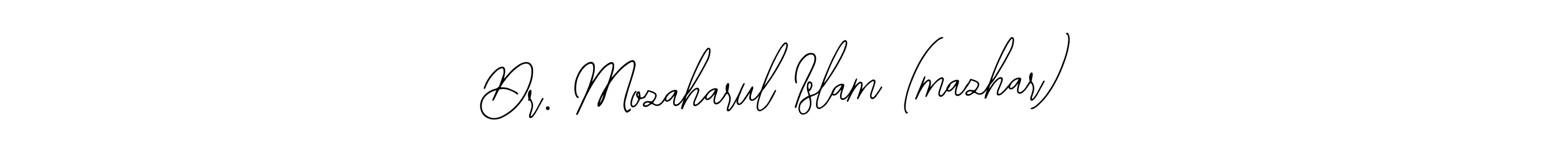 Use a signature maker to create a handwritten signature online. With this signature software, you can design (Bearetta-2O07w) your own signature for name Dr. Mozaharul Islam (mazhar). Dr. Mozaharul Islam (mazhar) signature style 12 images and pictures png