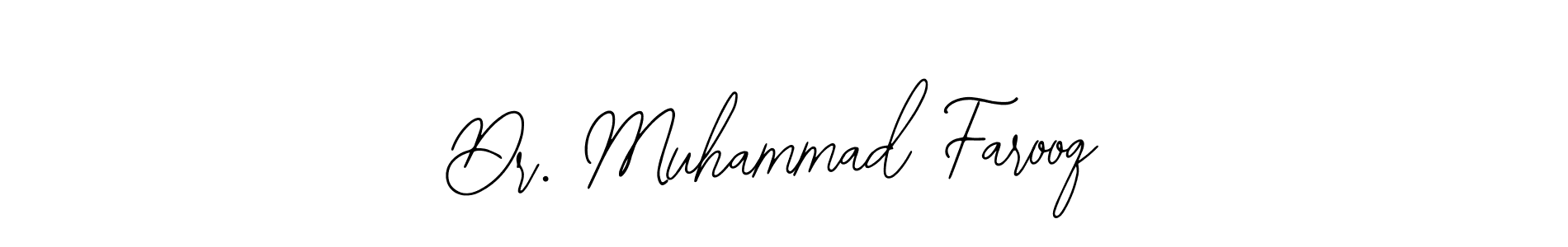 if you are searching for the best signature style for your name Dr. Muhammad Farooq. so please give up your signature search. here we have designed multiple signature styles  using Bearetta-2O07w. Dr. Muhammad Farooq signature style 12 images and pictures png