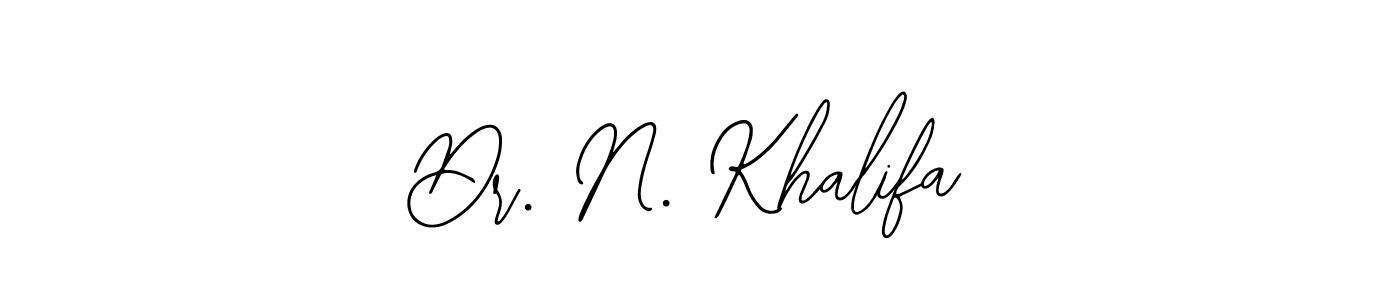 It looks lik you need a new signature style for name Dr. N. Khalifa. Design unique handwritten (Bearetta-2O07w) signature with our free signature maker in just a few clicks. Dr. N. Khalifa signature style 12 images and pictures png