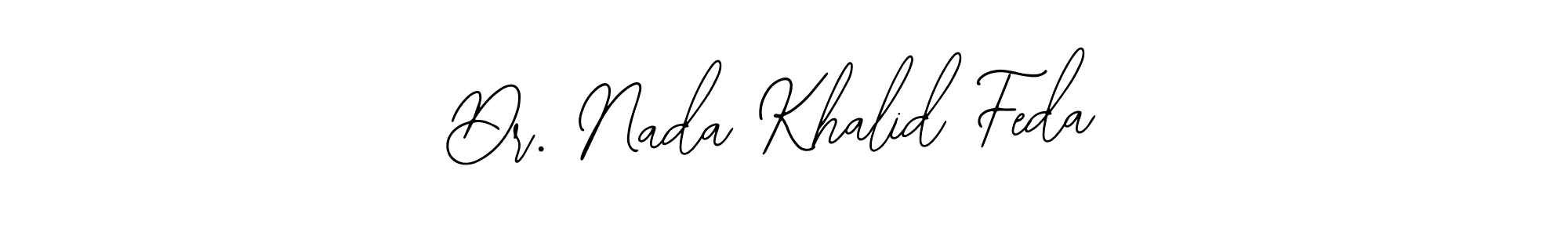 This is the best signature style for the Dr. Nada Khalid Feda name. Also you like these signature font (Bearetta-2O07w). Mix name signature. Dr. Nada Khalid Feda signature style 12 images and pictures png