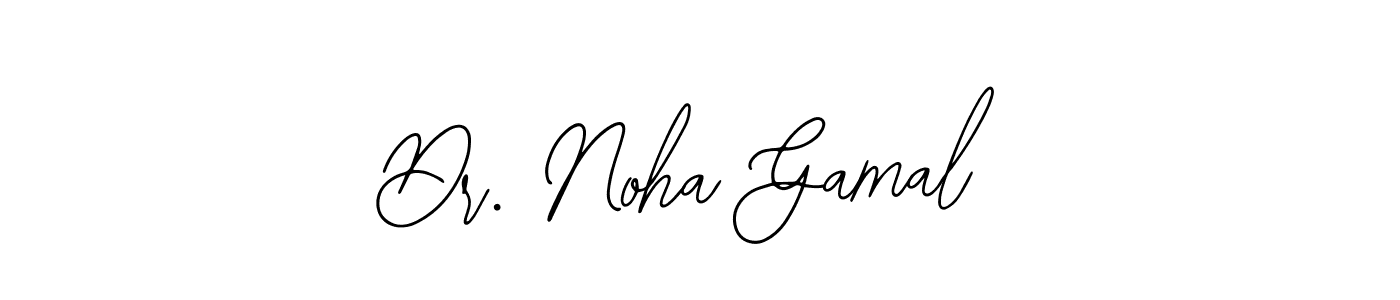 You should practise on your own different ways (Bearetta-2O07w) to write your name (Dr. Noha Gamal) in signature. don't let someone else do it for you. Dr. Noha Gamal signature style 12 images and pictures png