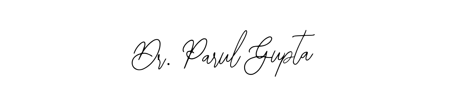 How to make Dr. Parul Gupta name signature. Use Bearetta-2O07w style for creating short signs online. This is the latest handwritten sign. Dr. Parul Gupta signature style 12 images and pictures png