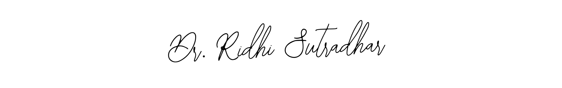 The best way (Bearetta-2O07w) to make a short signature is to pick only two or three words in your name. The name Dr. Ridhi Sutradhar include a total of six letters. For converting this name. Dr. Ridhi Sutradhar signature style 12 images and pictures png