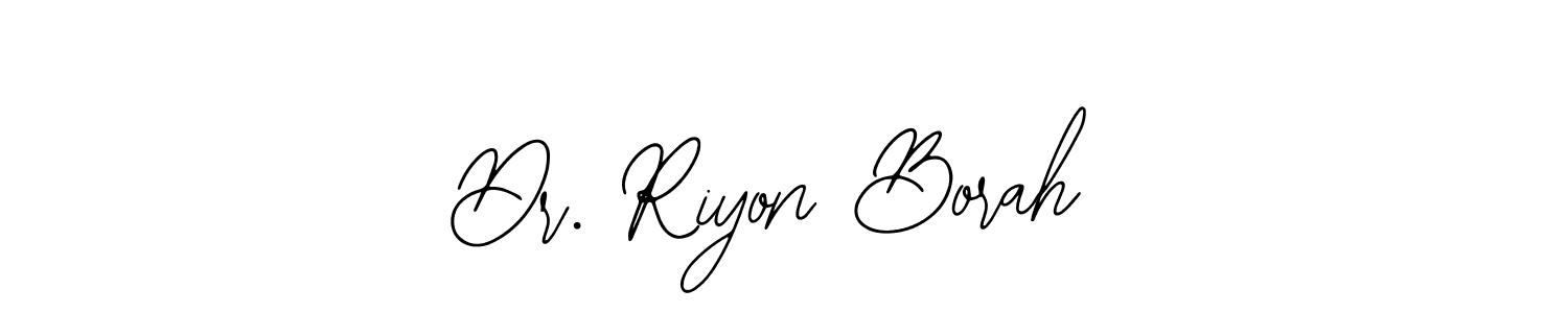 The best way (Bearetta-2O07w) to make a short signature is to pick only two or three words in your name. The name Dr. Riyon Borah include a total of six letters. For converting this name. Dr. Riyon Borah signature style 12 images and pictures png