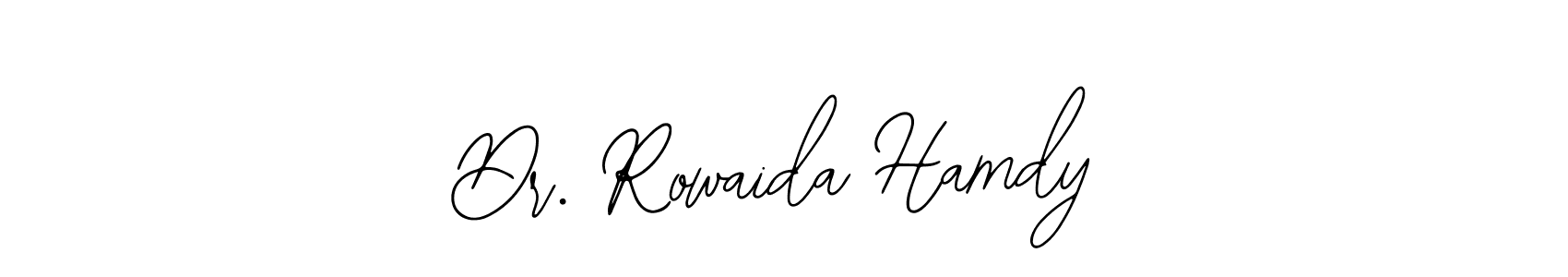 if you are searching for the best signature style for your name Dr. Rowaida Hamdy. so please give up your signature search. here we have designed multiple signature styles  using Bearetta-2O07w. Dr. Rowaida Hamdy signature style 12 images and pictures png