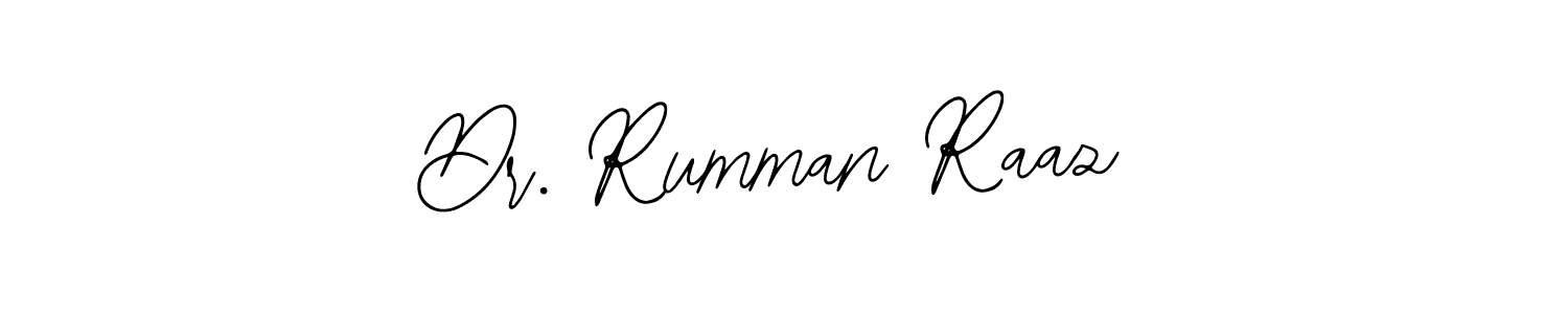 The best way (Bearetta-2O07w) to make a short signature is to pick only two or three words in your name. The name Dr. Rumman Raaz include a total of six letters. For converting this name. Dr. Rumman Raaz signature style 12 images and pictures png