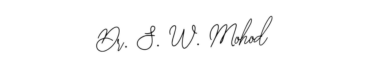 Dr. S. W. Mohod stylish signature style. Best Handwritten Sign (Bearetta-2O07w) for my name. Handwritten Signature Collection Ideas for my name Dr. S. W. Mohod. Dr. S. W. Mohod signature style 12 images and pictures png
