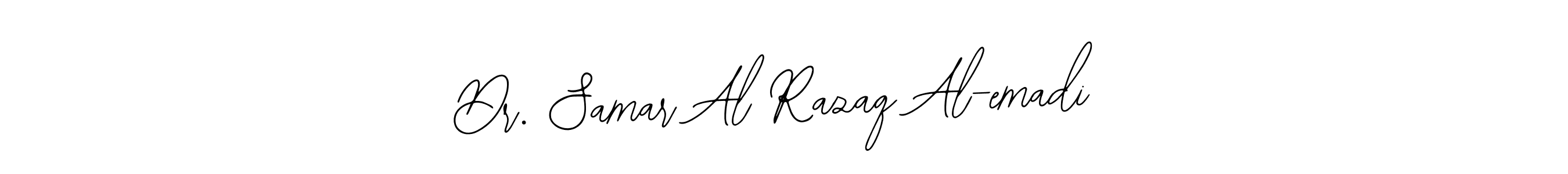 How to Draw Dr. Samar Al Razaq Al-emadi signature style? Bearetta-2O07w is a latest design signature styles for name Dr. Samar Al Razaq Al-emadi. Dr. Samar Al Razaq Al-emadi signature style 12 images and pictures png