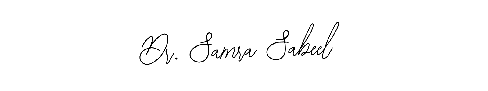 This is the best signature style for the Dr. Samra Sabeel name. Also you like these signature font (Bearetta-2O07w). Mix name signature. Dr. Samra Sabeel signature style 12 images and pictures png