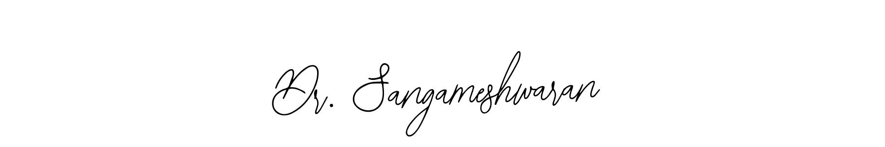Similarly Bearetta-2O07w is the best handwritten signature design. Signature creator online .You can use it as an online autograph creator for name Dr. Sangameshwaran. Dr. Sangameshwaran signature style 12 images and pictures png