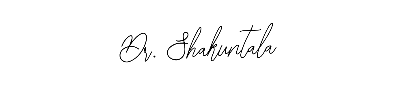 You should practise on your own different ways (Bearetta-2O07w) to write your name (Dr. Shakuntala) in signature. don't let someone else do it for you. Dr. Shakuntala signature style 12 images and pictures png