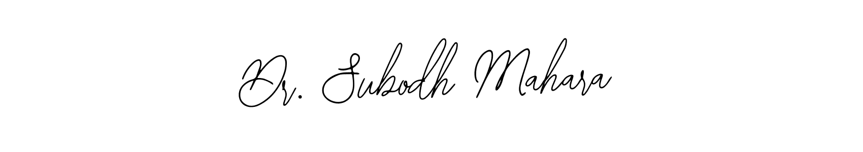 Use a signature maker to create a handwritten signature online. With this signature software, you can design (Bearetta-2O07w) your own signature for name Dr. Subodh Mahara. Dr. Subodh Mahara signature style 12 images and pictures png