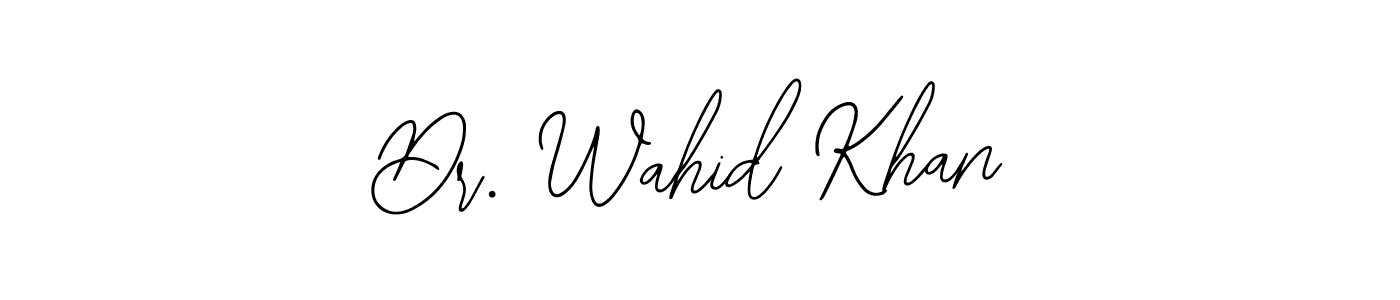 How to make Dr. Wahid Khan name signature. Use Bearetta-2O07w style for creating short signs online. This is the latest handwritten sign. Dr. Wahid Khan signature style 12 images and pictures png