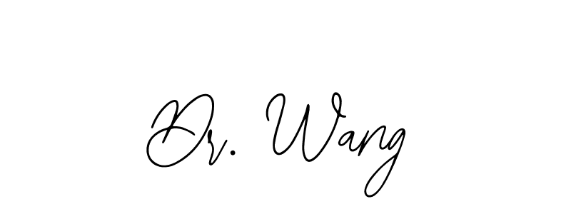 The best way (Bearetta-2O07w) to make a short signature is to pick only two or three words in your name. The name Dr. Wang include a total of six letters. For converting this name. Dr. Wang signature style 12 images and pictures png