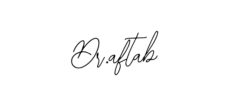 Use a signature maker to create a handwritten signature online. With this signature software, you can design (Bearetta-2O07w) your own signature for name Dr.aftab. Dr.aftab signature style 12 images and pictures png