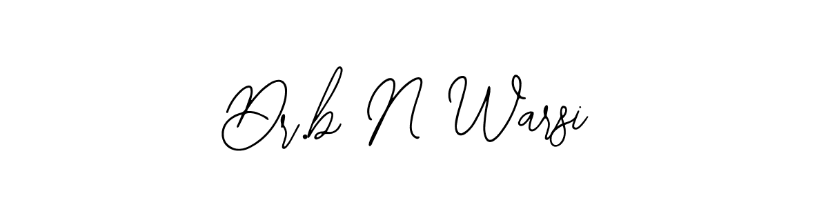 Design your own signature with our free online signature maker. With this signature software, you can create a handwritten (Bearetta-2O07w) signature for name Dr.b N Warsi. Dr.b N Warsi signature style 12 images and pictures png