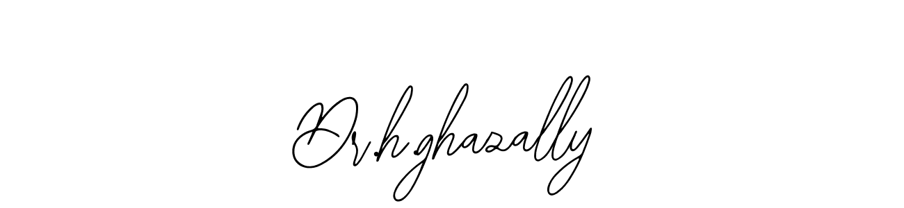 You should practise on your own different ways (Bearetta-2O07w) to write your name (Dr.h.ghazally) in signature. don't let someone else do it for you. Dr.h.ghazally signature style 12 images and pictures png