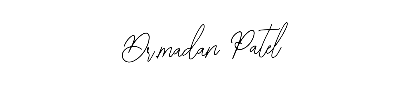 How to make Dr.madan Patel name signature. Use Bearetta-2O07w style for creating short signs online. This is the latest handwritten sign. Dr.madan Patel signature style 12 images and pictures png