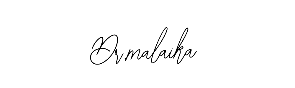 How to make Dr.malaika name signature. Use Bearetta-2O07w style for creating short signs online. This is the latest handwritten sign. Dr.malaika signature style 12 images and pictures png