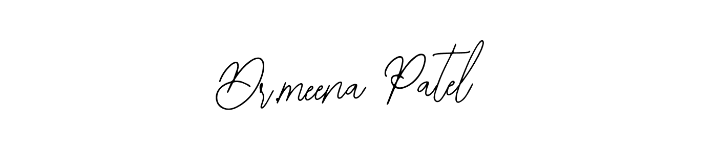 Dr.meena Patel stylish signature style. Best Handwritten Sign (Bearetta-2O07w) for my name. Handwritten Signature Collection Ideas for my name Dr.meena Patel. Dr.meena Patel signature style 12 images and pictures png