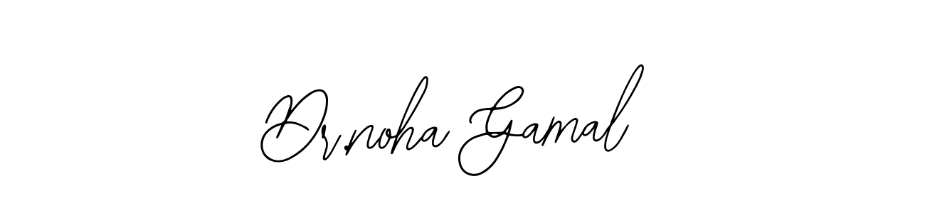 if you are searching for the best signature style for your name Dr.noha Gamal. so please give up your signature search. here we have designed multiple signature styles  using Bearetta-2O07w. Dr.noha Gamal signature style 12 images and pictures png