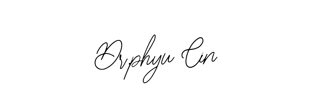 Bearetta-2O07w is a professional signature style that is perfect for those who want to add a touch of class to their signature. It is also a great choice for those who want to make their signature more unique. Get Dr.phyu Cin name to fancy signature for free. Dr.phyu Cin signature style 12 images and pictures png