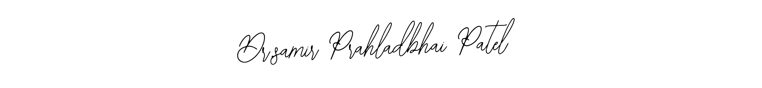 The best way (Bearetta-2O07w) to make a short signature is to pick only two or three words in your name. The name Dr.samir Prahladbhai Patel include a total of six letters. For converting this name. Dr.samir Prahladbhai Patel signature style 12 images and pictures png