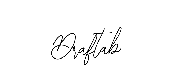 Design your own signature with our free online signature maker. With this signature software, you can create a handwritten (Bearetta-2O07w) signature for name Draftab. Draftab signature style 12 images and pictures png