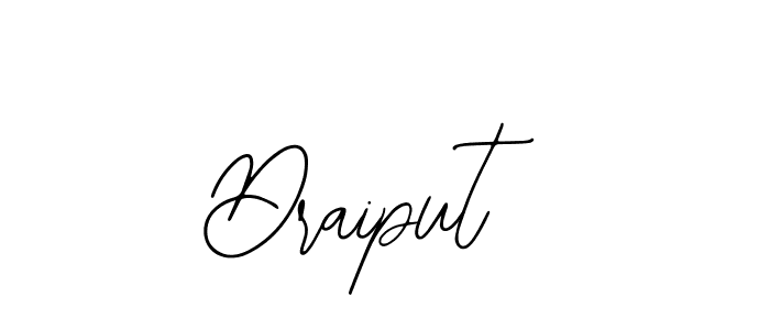 Design your own signature with our free online signature maker. With this signature software, you can create a handwritten (Bearetta-2O07w) signature for name Draiput. Draiput signature style 12 images and pictures png