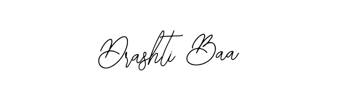 How to make Drashti Baa name signature. Use Bearetta-2O07w style for creating short signs online. This is the latest handwritten sign. Drashti Baa signature style 12 images and pictures png