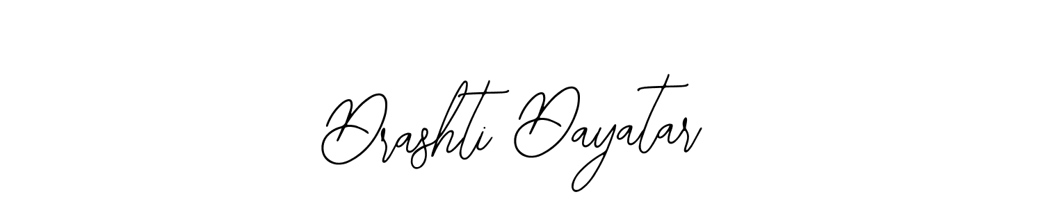 This is the best signature style for the Drashti Dayatar name. Also you like these signature font (Bearetta-2O07w). Mix name signature. Drashti Dayatar signature style 12 images and pictures png