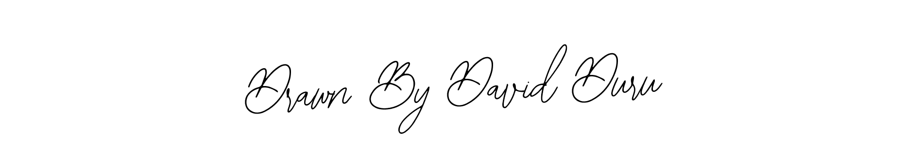 How to make Drawn By David Duru name signature. Use Bearetta-2O07w style for creating short signs online. This is the latest handwritten sign. Drawn By David Duru signature style 12 images and pictures png